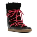ISABEL MARANT Nowles lace-up snow boots - Black