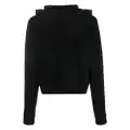 Moschino Leo Teddy zipped hoodie - Black