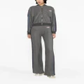 Missoni logo-patch knitted track pants - Grey