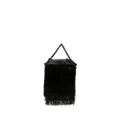 Stella McCartney mini Falabella fringed crossbody bag - Black