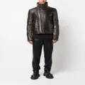 Rick Owens Bauhaus leather jacket - Brown