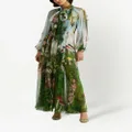Oscar de la Renta floral-print maxi dress - Green