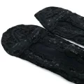 Falke lace scalloped socks - Black