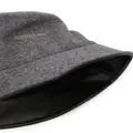 Calvin Klein logo-embroidered cotton bucket hat - Grey
