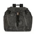 ETRO Pegaso-motif paisley-print backpack - Black