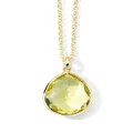 IPPOLITA 18kt yellow gold Rock Candy Medium Teardrop citrine necklace