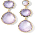 IPPOLITA 18kt yellow-gold Rock Candy Small Crazy 8s amethyst drop earrings