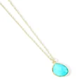 IPPOLITA 18kt yellow gold Rock Candy Mini Teardrop turquoise necklace