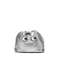 Anya Hindmarch Eyes drawstring clutch bag - Silver