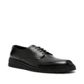 Giorgio Armani almond-toe leather derby shoes - Black