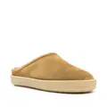 ISABEL MARANT shearling suede mules - Brown