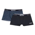 BOSS Kidswear monogram cotton boxer briefs set - Blue
