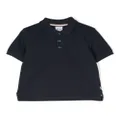 BOSS Kidswear embroidered-logo detail polo shirt - Blue