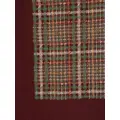 Christian Dior Pre-Owned plaid wool scarf - Red
