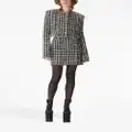 Nina Ricci houndstooth A-line mini skirt - Black