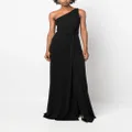 Ralph Lauren Collection one-shoulder twist-detail maxi dress - Black