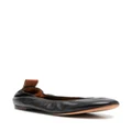 Lanvin leather ballerina shoes - Black
