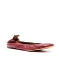 Lanvin leather ballerina shoes - Red