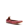 Lanvin leather ballerina shoes - Red