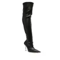 Casadei Blade 100mm thigh-high boots - Black