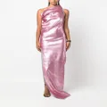 Rick Owens asymmetric sequined maxi dress - Pink