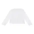 GANNI tie-fastening organic cotton blouse - White
