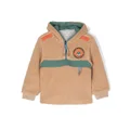 Stella McCartney Kids Camp badge fleece jacket - Neutrals