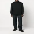 Barbour logo-patch cotton hoodie - Black