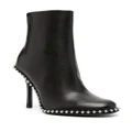 Alexander Wang 110mm stud-embellished leather ankle boots - Black