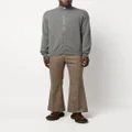 Paul Smith stand-up collar zip-up jumper - Grey