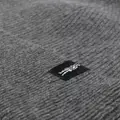 Mackintosh logo-patch ribbed cashmere beanie - Grey