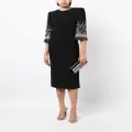 Jenny Packham Bergman crystal-embellished midi dress - Black