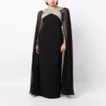 Jenny Packham Natalie crystal-embellished gown - Black