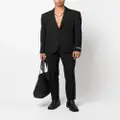 Versace Barocco Silhouette jacquard trousers - Black