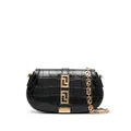 Versace Greca Goddess leather shoulder bag - Black