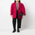 ISABEL MARANT single-breasted wool-cashmere blend coat - Pink