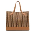 Bally Pennant-print faux-leather tote bag - Brown