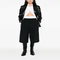 Alexander Wang double-waist cropped trousers - Black