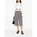 Alexander Wang double-waist cropped trousers - Grey