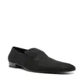 Alexander McQueen glitter leather slippers - Black