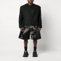 Y-3 drawstring wool-blend shorts - Black