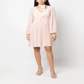 ZIMMERMANN Sunray pleated long-sleeve dress - Pink