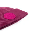 Canada Goose logo-patch ribbed-knit beanie - Purple