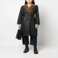 Barbour double-breasted belted coat - Green