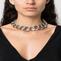 ISABEL MARANT chunky curb-chain necklace - Silver