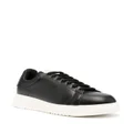 Emporio Armani Tumbled leather sneakers - Black
