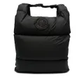 Moncler Legere logo-patch padded backpack - Black