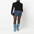 Vivienne Westwood mini logo-embroidered jeans skirt - Blue