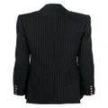 Elie Saab pinstripe double-breasted blazer - Black