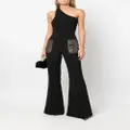 Elie Saab crystal-embellished bootcut trousers - Black